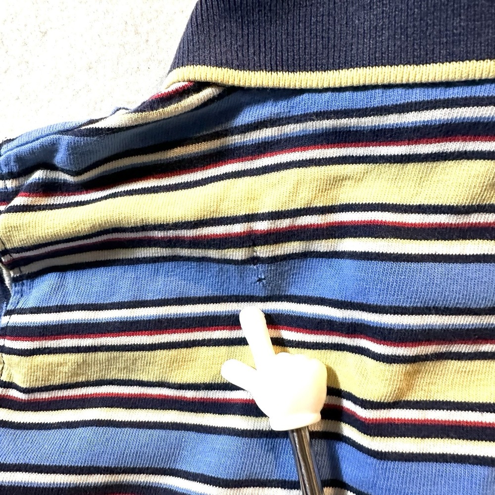 Vintage 90s McKids Polo Shirt Size 12 Month Toddler Boy Striped - Picture 7 of 7